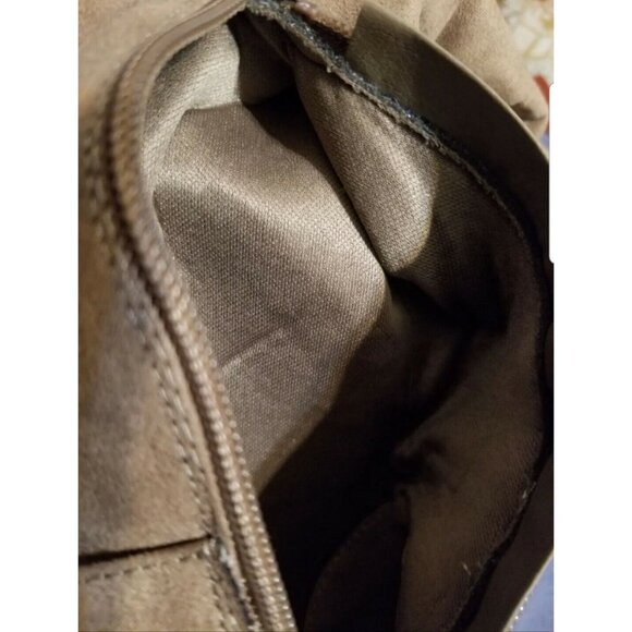 Womens Suede Knee High Boots Taupe Size 8 & 7.5  M warm fabric inside - Picture 4 of 11